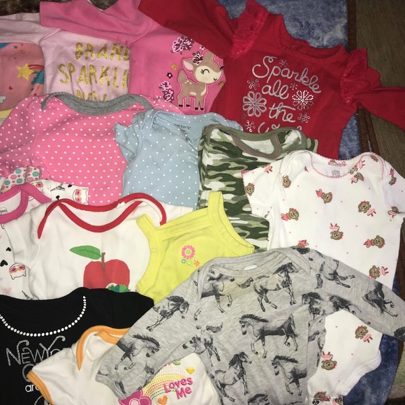 HUGE BUNDLE SET ONESIES ‼️‼️ BABYGIRL💗 - Picture 5 of 7